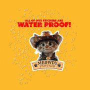 Meowdy Pawtner Sticker - Cowboy Cat Sticker - Funny Cat Sticker - Cat
