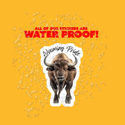 Wyoming Pride Sticker - Wyoming Pride Decal - Wyoming Buffalo Sticker