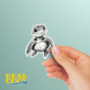 Pencil Sketch Sea Turtle Sticker