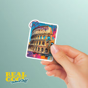 Rome Sticker - Vintage Design Rome Sticker for Travelers & Collectors - Unique Souvenir Gift - Italy Sticker