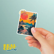 Rio de Janeiro Sticker - Vintage Design Rio Sticker for Travelers & Collectors - Unique Souvenir Gift - Brazil Sticker