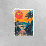 Rio de Janeiro Sticker - Vintage Design Rio Sticker for Travelers & Collectors - Unique Souvenir Gift - Brazil Sticker