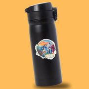 Santorini Sticker - Elegant Greece Sticker - Santorini Souvenir Sticker