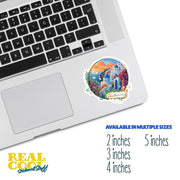 Santorini Sticker - Elegant Greece Sticker - Santorini Souvenir Sticker