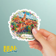 Marrakesh Sticker - Elegant Morroco Sticker - Marrakesh Souvenir Sticker