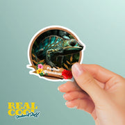 Panther Chameleon Sticker - Chameleon Sticker - Chameleon Lizard Sticker
