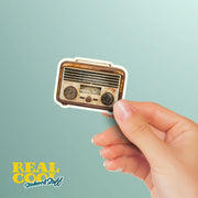 Vintage Radio Sticker - Old Fashioned Radio Sticker - Radio Decal - Junk Journal Stickers