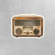 Vintage Radio Sticker - Old Fashioned Radio Sticker - Radio Decal - Junk Journal Stickers