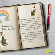 Cactus In A Bottle Sticker - Cactus Sticker - Cactus Decal