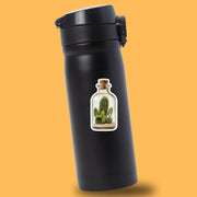 Cactus In A Bottle Sticker - Cactus Sticker - Cactus Decal