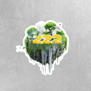 Angel Numbers Sticker - 222 Aura Sticker - Spiritual Decor - Numerology Gift