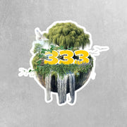 Angel Numbers Sticker - 333 Aura Sticker - Spiritual Decor - Numerology Gift