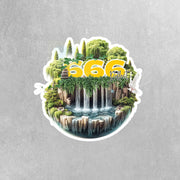 Angel Numbers Sticker - 666 Aura Sticker - Spiritual Decor - Numerology Gift