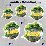 Angel Numbers Sticker - 888 Aura Sticker - Spiritual Decor - Numerology Gift