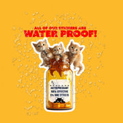 Funny Antidepressant Kitten Sticker - Funny Cat Sticker - Medicine Bottle Cat Sticker