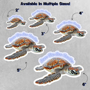 Save The Sea Turtles Sticker - Environmental Sticker - Sea Turtle Sticker