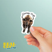 Wyoming Pride Sticker - Wyoming Pride Decal - Wyoming Buffalo Sticker