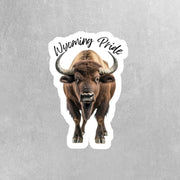 Wyoming Pride Sticker - Wyoming Pride Decal - Wyoming Buffalo Sticker