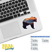 Bear Silhouette Sticker - Outdoor Life Sticker - Bear Decal