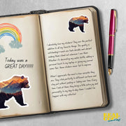 Bear Silhouette Sticker - Outdoor Life Sticker - Bear Decal