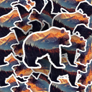 Bear Silhouette Sticker - Outdoor Life Sticker - Bear Decal