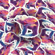 Polar Bear Silhouette Sticker - Outdoor Life Sticker - Polar Bear Decal