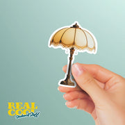 Vintage Lamp Sticker - Old Fashioned Lamp Sticker - Lamp Decal - Junk Journal Stickers