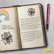 Steampunk Clock Face Sticker - Steampunk Clock Decal - Funky Clock Sticker