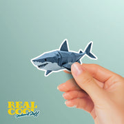 Origami Shark Sticker - Cute Shark Sticker - Origami Shark Decal