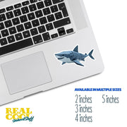 Origami Shark Sticker - Cute Shark Sticker - Origami Shark Decal