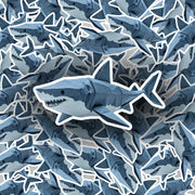 Origami Shark Sticker - Cute Shark Sticker - Origami Shark Decal