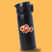 Origami Clown Fish Sticker - Cute Clown Fish Sticker - Origami Clown Fish Decal