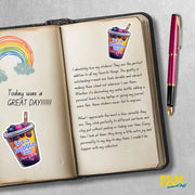 Bubble Tea Sticker - It's A Bubble Tea Kind Of Day Sticker