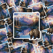 Wanderlust Sticker - Rocky Mountain Sticker - Outdoor Life Sticker