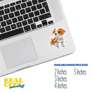 Origami Puppy Sticker