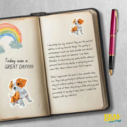 Origami Puppy Sticker