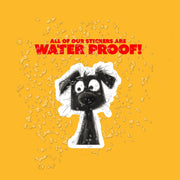 Pencil Sketch Dog Sticker - Black Dog Drawing - Whimsical Pet Décor for Dog Lovers & Animal Enthusiasts