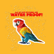 Origami Macaw Sticker - Cute Macaw Sticker - Origami Parrot Decal