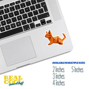 Origami Cat Sticker - Cute Cat Sticker - Origami Cat Decal