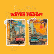 Havana Cuba Sticker - Vintage Cuba Sticker Design - Havana Sticker - Cuba Sticker Two Pack
