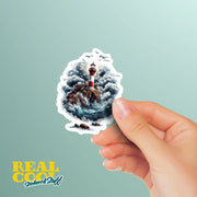 Lighthouse Sticker - Stormy Night Lighthouse Decal - Lighthouse Decal