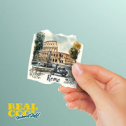 Rome Sticker - Rome Italy Sticker - Colosseum Sticker