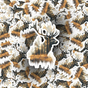 Red Stag Sticker - Red Stag Wilderness Sticker - Wildlife Decal