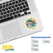 Capri Italy Sticker - Italy Travel Sticker - Island of Capri Decal - Travel Journal Decal