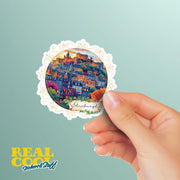 Edinburgh Sticker - Elegant Edinburgh Scotland Sticker - Edinburgh Souvenir Sticker