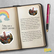 San Francisco Sticker - Golden Gate Bridge Sticker - San Francisco Decal