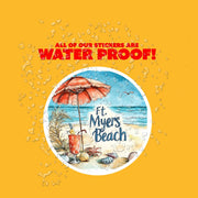Ft. Myers Sticker - Ft. Myers Beach - Florida Sticker