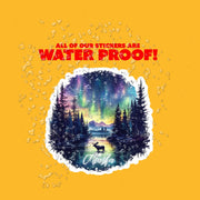 Alaska Sticker - Northern Lights Sticker - Alaska Outdoors Sticker