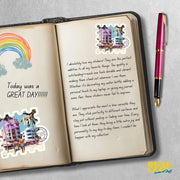 Miami Beach Sticker - Beach Sticker - Miami Beach Vintage Postage Stamp Sticker