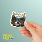 Montana Sticker - The Treasure State Sticker - Montana Decal - Wilderness Sticker